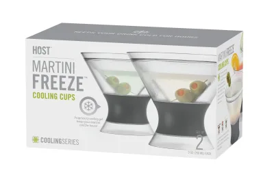 Kieliszki do martini FREEZE™ w kolorze szarym, zestaw 2 szt.