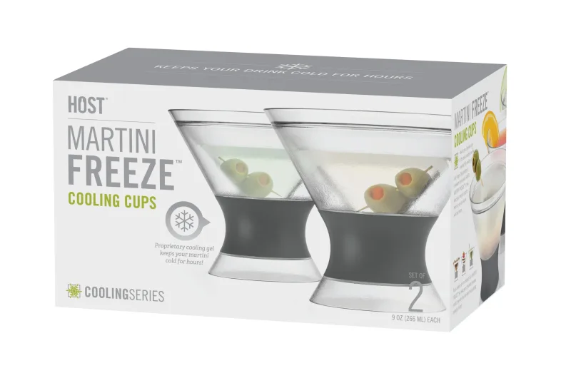 Kieliszki do martini FREEZE™ w kolorze szarym, zestaw 2 szt.