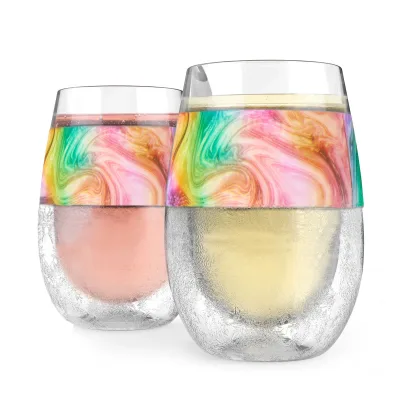 Wine FREEZE™ in Unicorn Swirl, Set of 2