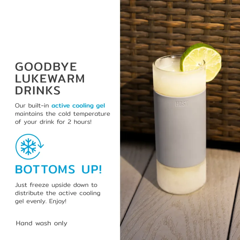 Glass Highball FREEZE™ in Grau, 2er-Set