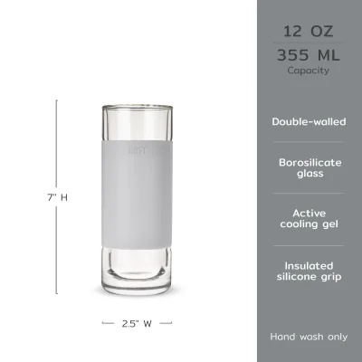 Glass Highball FREEZE™ in Grau, 2er-Set