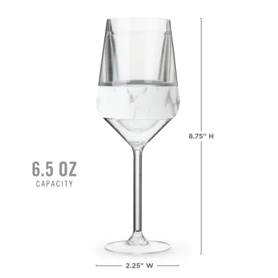 Stemmed Wine FREEZE™ in Marmor, 2er-Set