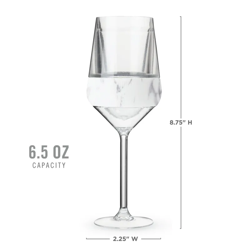 Stemmed Wine FREEZE™ in Marmor, 2er-Set