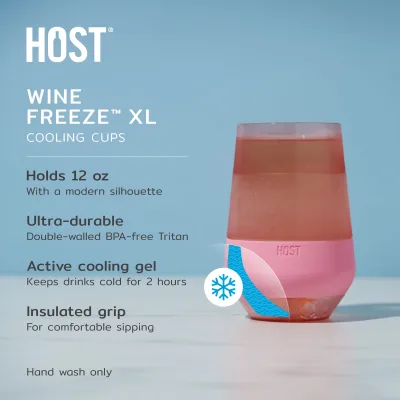 Wine FREEZE™ XL in Tinted Multicolor, Set of 4