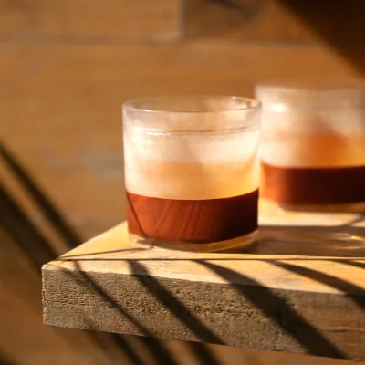 Whiskey FREEZE™ in Holzoptik, 2er-Set