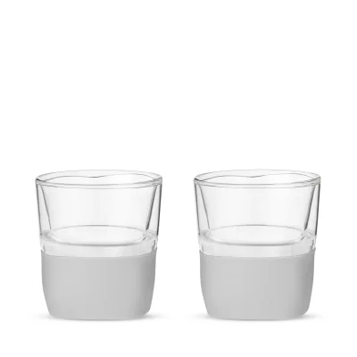 Glass Whiskey FREEZE™ in Gray, Set of 2