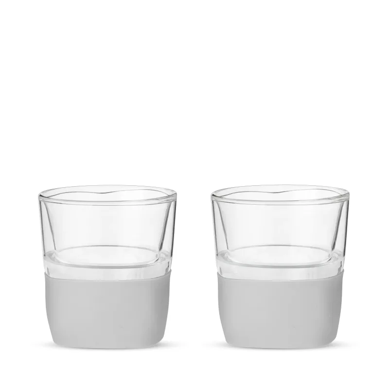 Glass Whiskey FREEZE™ in Gray, Set of 2