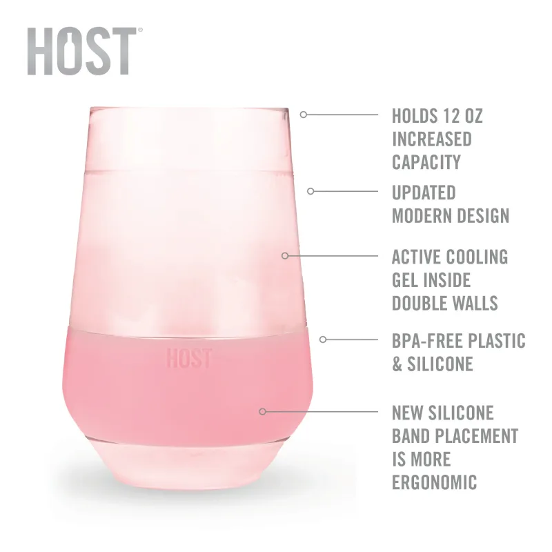 Wine FREEZE™ XL in Zartrosa, 2er-Set