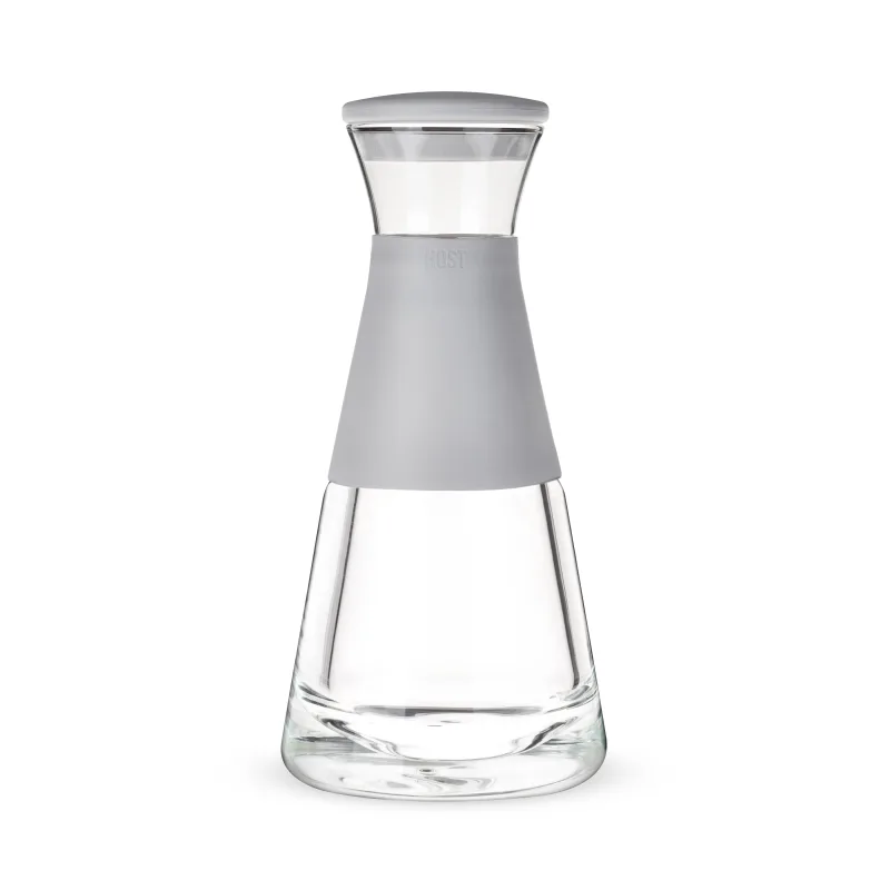 Glass FREEZE™ Carafe with Lid in Gray
