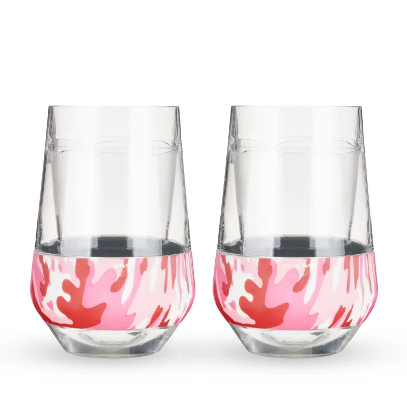 Wine FREEZE™ XL in Pink Camo, Set of 2