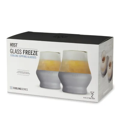 Glass Sipping FREEZE™ in Grau, 2er-Set