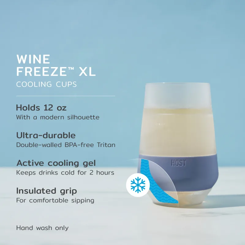 Wine FREEZE™ XL in Slate Blue, 2er-Set