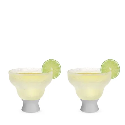 Glass Margarita FREEZE™ in Gray, Set of 2