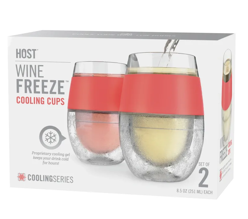 Wine FREEZE™ in Koralle, 2er-Set