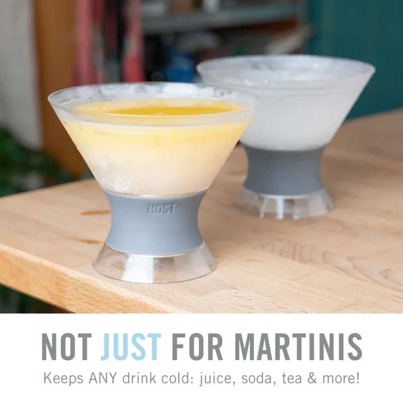 Kieliszki do martini FREEZE™ w kolorze szarym, zestaw 2 szt.