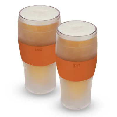Beer FREEZE Kühlbecher in Burnt Orange, 2er-Set