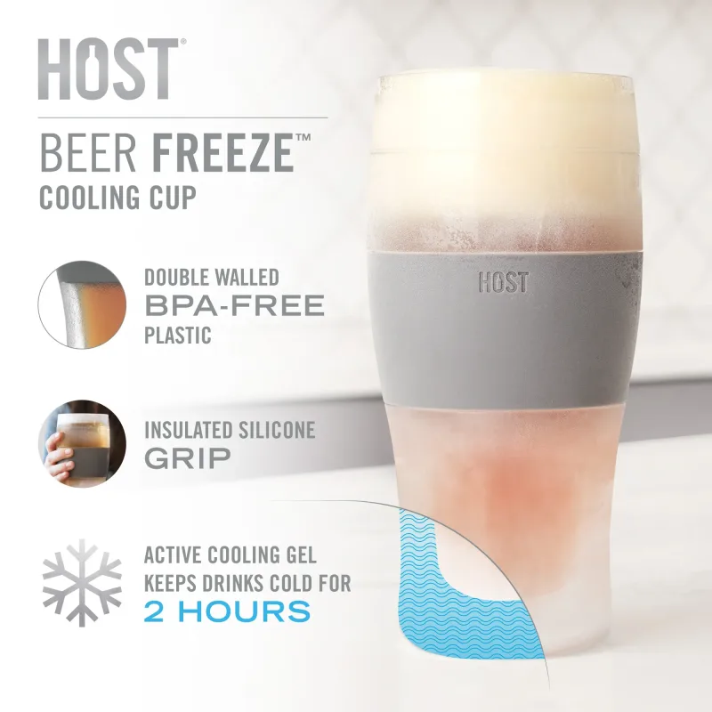Beer FREEZE™ in Grau, 2er-Set