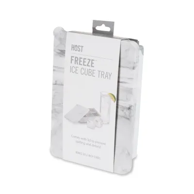 2" Ice Cube Tray with Lid in Gray Marble