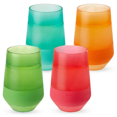 Wine FREEZE™ XL w intensywnych wielokolorowych odcieniach, zestaw 4 szt.