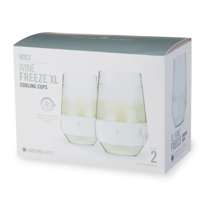 Wine FREEZE™ XL in Marmor, 2er-Set