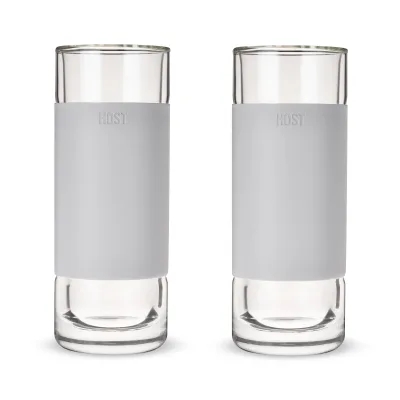 Glass Highball FREEZE™ in Grau, 2er-Set