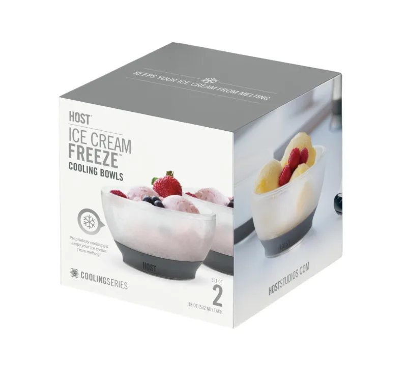 Ice Cream FREEZE™ Bowl in Gray, Set of 2