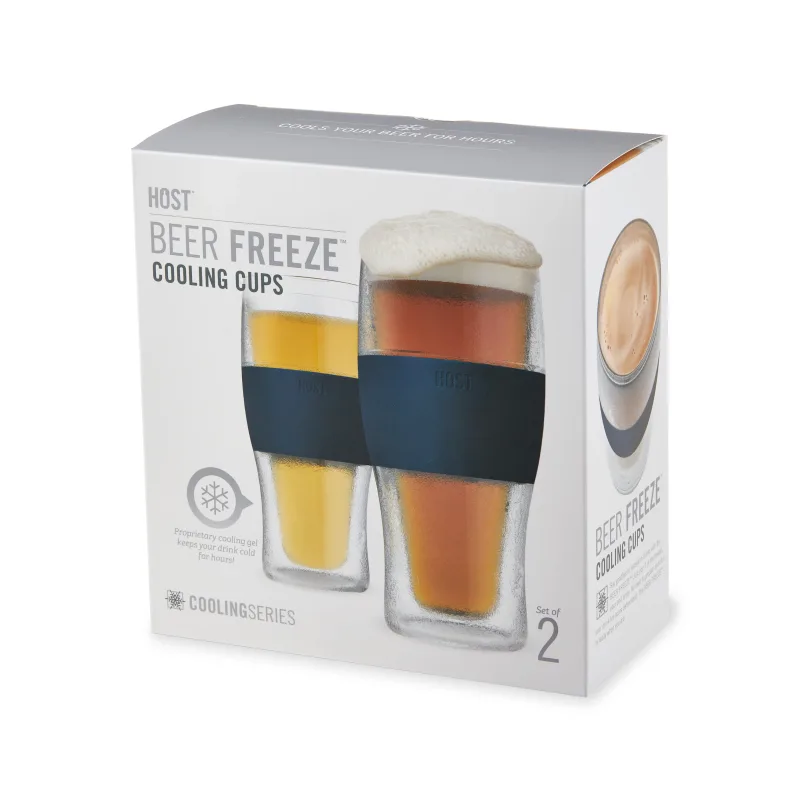 Beer FREEZE™ i Varsity Blue, sæt med 2
