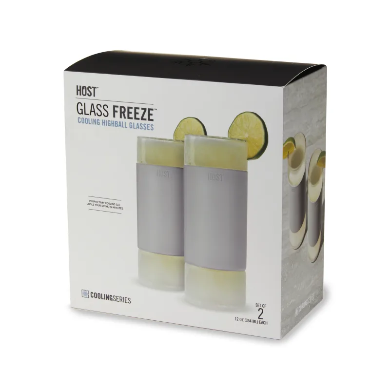 Glass Highball FREEZE™ in Grau, 2er-Set