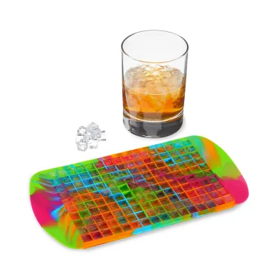 Mini Ice Cube Tray in Colored Marble