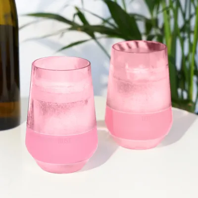 Wine FREEZE™ XL in Zartrosa, 2er-Set