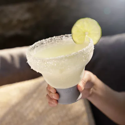 Glass Margarita FREEZE™ in Gray, Set of 2