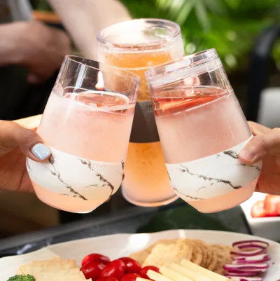 Wine FREEZE™ XL in Marmor, 2er-Set