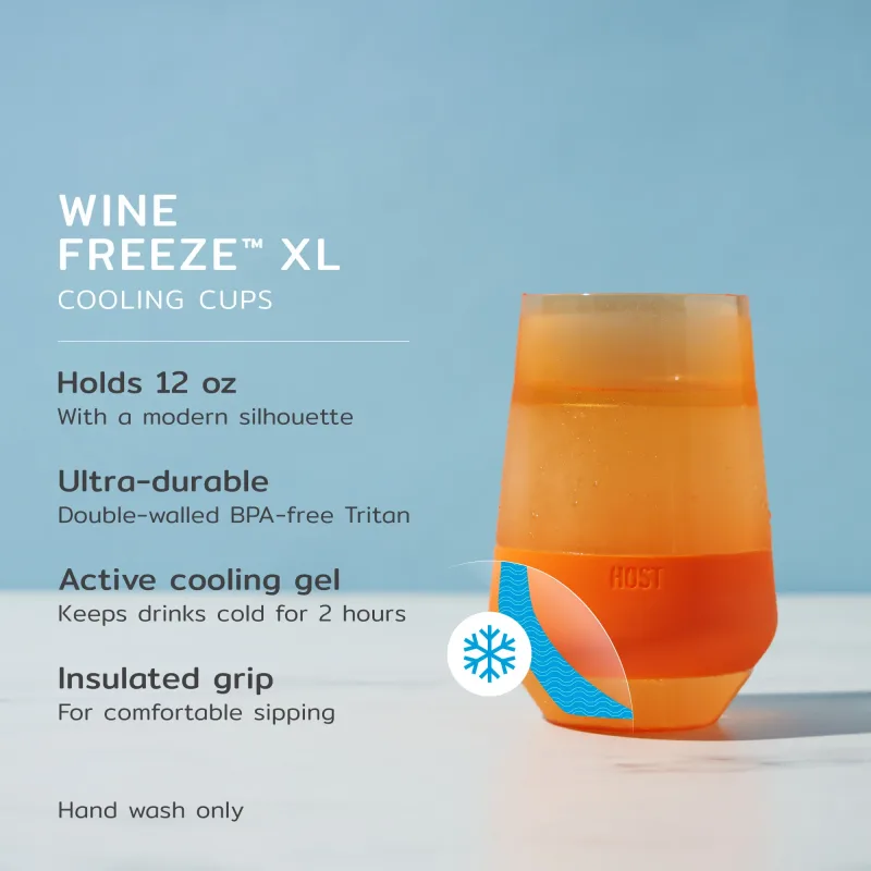 Wine FREEZE™ XL w intensywnych wielokolorowych odcieniach, zestaw 4 szt.