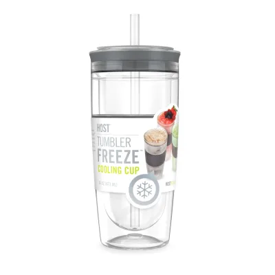 Tumbler FREEZE™ in Gray with Lid and Straw