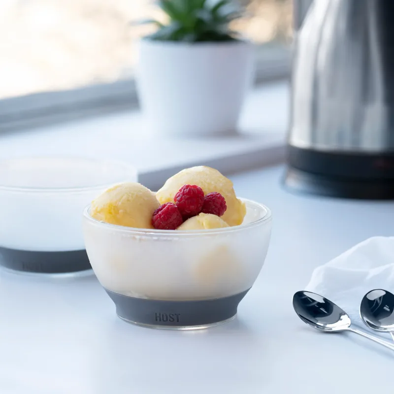 Ice Cream FREEZE™ Bowl in Gray, Set of 2