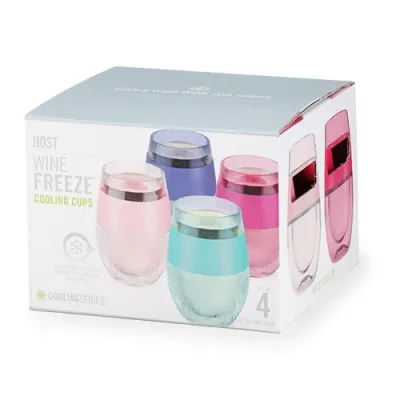 Wine FREEZE™ in Transluzent Mehrfarbig, 4er-Set