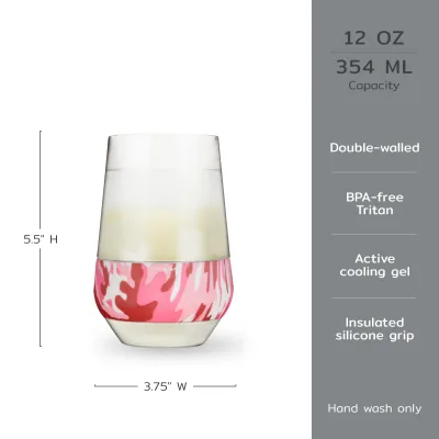 Wine FREEZE™ XL in Pink Camo, Set of 2