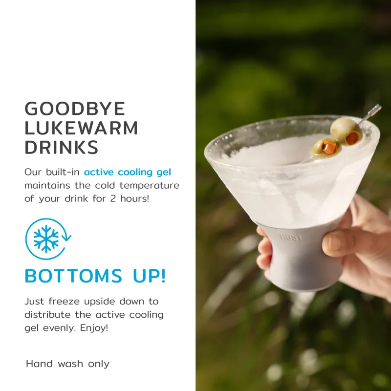 Glass Martini FREEZE™ in Grau, 2er-Set