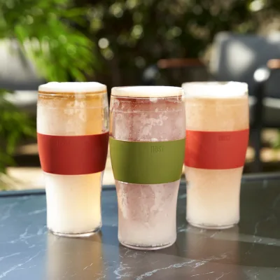 Beer FREEZE Kühlbecher in Oliv, 2er-Set
