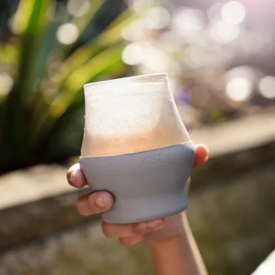 Glass Sipping FREEZE™ in Grau, 2er-Set