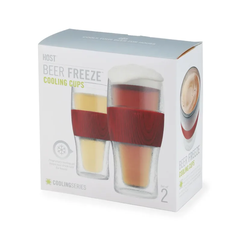 Beer FREEZE™ in Wood, Set of 2