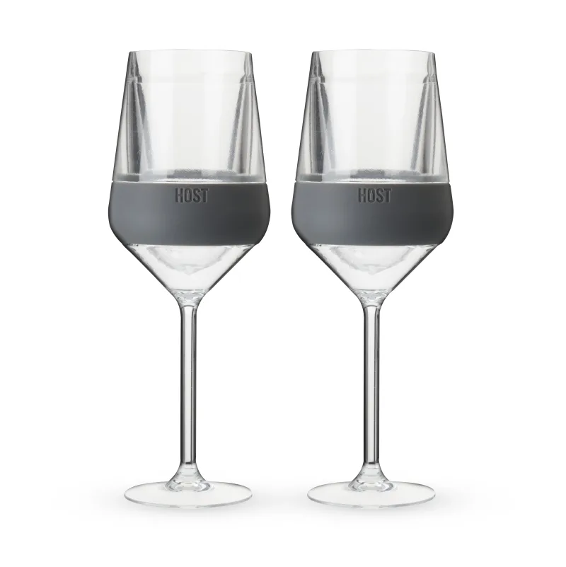 Stemmed Wine FREEZE™ in Grau, 2er-Set