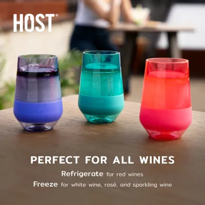 Wine FREEZE™ XL w intensywnych wielokolorowych odcieniach, zestaw 4 szt.