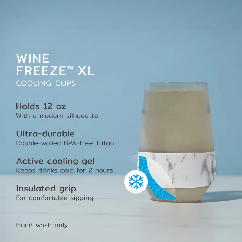Wine FREEZE™ XL in Marmor, 2er-Set