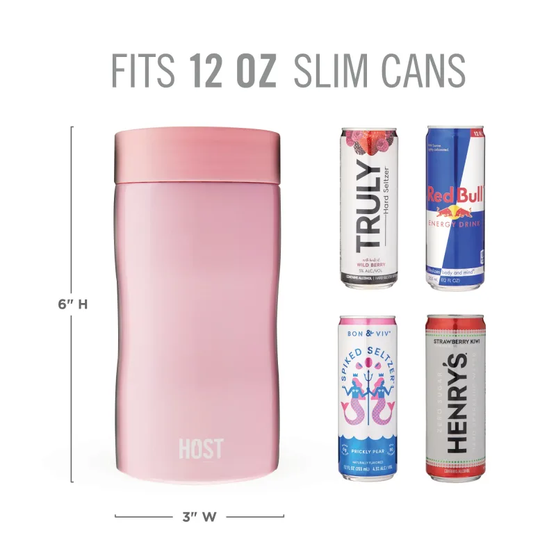Stay-Chill Slim Can Cooler in Peony