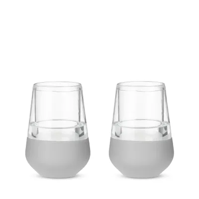 Glass Wine FREEZE™ in Grau, 2er-Set