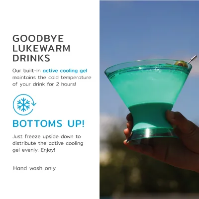 Martini FREEZE™ in Getöntem Aqua, 2er-Set