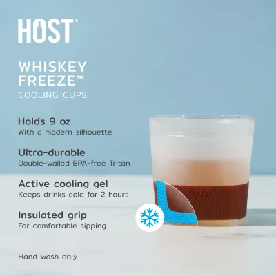 Whiskey FREEZE™ in Holzoptik, 2er-Set