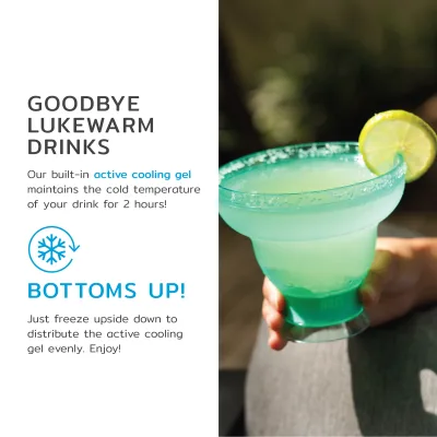 Margarita FREEZE™ in Aqua Blue, Set of 2