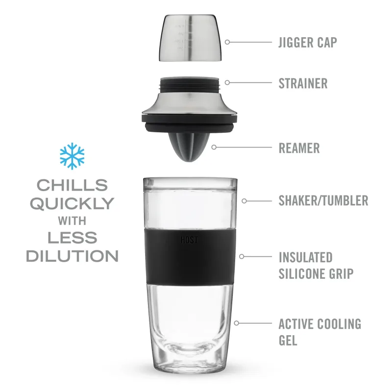 Cocktail Shaker FREEZE™ in Schwarz